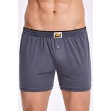 İlke İç Giyim Düz Havlu Bel Erkek Boxer 3 Adet - XL - Füme