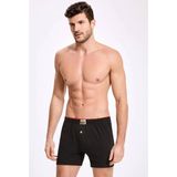 İlke İç Giyim Düz Havlu Bel Erkek Boxer 3 Adet - XL - Siyah