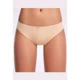 İlke İç Giyim Fiyonklu Ten Bikini 3 Adet Kadın Külot