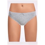 İlke Kadın Melanjlı Dantelli Bikini Külot 278 - 6 Adet - L - XL - Gri