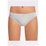 İlke Kadın Melanjlı Dantelli Bikini Külot 278 - 6 Adet - L - XL - Pudra