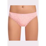İlke Kadın Melanjlı Dantelli Bikini Külot 278 - 6 Adet - S - M - Pudra