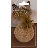 Ilkeshop Eastland Hasır Tüylü Çıngıraklı Top-Çap 6cm - Renkli