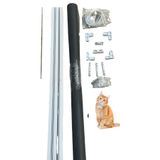 İlkim 17X25 SİNEKLİK PATIDOOR YIRTILMAZ KEDİ TELİ DEMONTE KAPI SİNEKLİĞİ MENTEŞELİ 90X190 BEYAZ