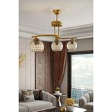 Ilkim Gold Kasa Avize 3lü - Amber - Seçenek 1