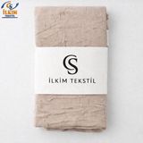 İlkim Tekstil ''bone Hediyeli'' Ütü Gerektirmeyen Bambu Kraş Şal - Vizon - 190 x 80 cm