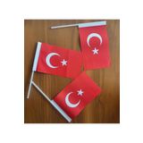 İlkim Türk Bayrağı Saplı Kağıt 300 Adet 13x21 Ebatlarında
