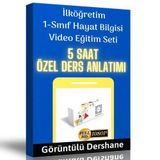 İlköğretim 1.Sınıf Hayat Bilgisi Görüntülü Eğitim Seti Enine Boyuna Eğitim
