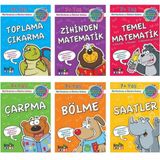 Ilkokul 1. Sinif Egitim Seti 6 Kitap (Carpma + Matematik Zihinden + Temel Matematik + Bolme + Saatler + Toplama Cikarma)