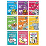 İlkokul 1. Sınıf Eğitim Seti 9 Kitap (Çarpma + Matematik Zihinden + Temel Matematik + Bölme + Saatler + Toplama Çıkarma + İngilizce + Kodlama)