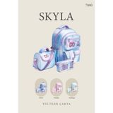 Ilkokul Çanta Beslenme Kalemlik Skyla Vital 3 Lü Takım Set - Pembe