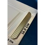 İlkulp 16.0 CM DOLAP KULPU ÇEKMECE KULPU MUTFAK KULPU MOBİLYA KULPU L ÇİZGİLİ BOY KULP MATALTIN