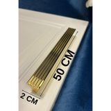 İlkulp 50 CM T20 ÇİZGİLİ ALTIN SARISI (GOLD) BOY KULP ÇEKMECE Dolap kulpu Çekmece kulpu Mutfak kulpu Mobilya kulpu Modern Lüks
