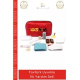 #İlkyardımçantası Araç Motosiklet Ofis İş Yeri Tekne Profesyonel Acil Tam Ecza Ilk Yardım Bez Çantalı Set