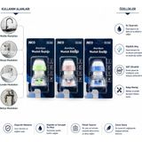 İlkyaz Fashion 12 Adet Musluk Ucu Filtresi Akordiyon - Pervaneli 360° 16-19MM Tüm Musluklara Uyum Kireçlenm - Renkli