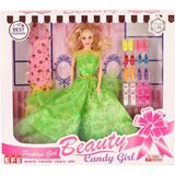 İlkyaz Fashion 207 Ayakkabı Setli Candy Girl Bebek -Efe Toys - Renkli