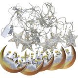 İlkyaz Fashion 3 Metre Ramazan LED Saçak Işık Ev Içi Dekoratif Aydınlatma - 1 m - 00 Beyaz