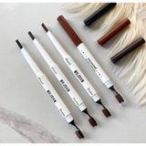 İlkyaz Fashion 3'lü Kaşık Fırçalı Kaş Kalemi Seti 0,8 ml Akne Karşıtı Özellikli Vegan Ürün - 1