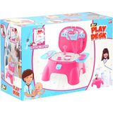 İlkyaz Fashion 573-BP Lıttle Nurse Oyun Taburesi Doktor Set Kız(Ürün Oyuncaktır) - Renkli