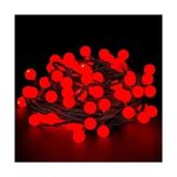 İlkyaz Fashion 5m 28 LED Kırmızı Işık Şeffaf Kablo Fişli Eklemeli - 1 m - Ahşap