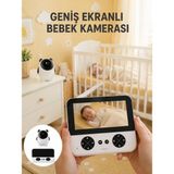 İlkyaz Fashion 720P Hd Gece Görüşlü Kablosuz Bebek Kamerası Iki Yönlü Sesli Yeni Nesil ILKYZ-KRGRS34 - 1