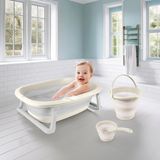 İlkyaz Fashion 7271 Katlanabilir Banyo Seti 3lü Bej - Renkli