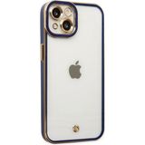 İlkyaz Fashion Apple Iphone 14 Plus Kılıf Liva Lens Silikon - Mavi - Çok Renkli