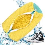 İlkyaz Fashion Ayakkabı Yıkama Torbası - Mikrofiber Astarlı - Fermuarlı - Geniş Kullanım Alanı (Ilkyz) - 1 lt - Renkli