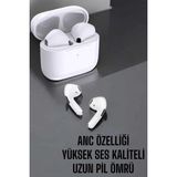 İlkyaz Fashion Beyaz Yeni Nesil Pro Bluetooth Kulaklık Yüksek Ses Kaliteli Anc Özelliği - Renkli - 1