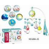İlkyaz Fashion BIB-648A-55 -Vardem Işıklı Müzikli Kumandalı Mavi Bebek Dönencesi - Renkli