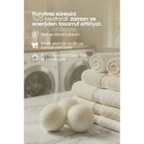 İlkyaz Fashion Çamaşır Yün Kurutma Topu ve Koku Seti - Kurutma Makinesi Için - 3 Adet Top - 1 kg