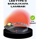 İlkyaz Fashion Cob + Xpe LED Kafa Feneri 800 Lumen USB Type C Şarjlı Çok Modlu - 1 - 0 - Siyah