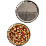 İlkyaz Fashion Delikli Çelik Pizza ve Lahmacun Tepsisi Orta Boy -32 cm