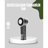 İlkyaz Fashion Dijital Ekranlı Şarjlı Mini Fan 100 Kademeli Hız Ayarı - Çok Renkli
