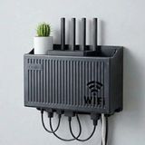 İlkyaz Fashion Duvar Tipi Wi-Fi Modem Saklama Kutusu(Siyah) – Kablo Düzenleyici Router Raf Organizer BX40 - 1 - Renkli