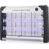 İlkyaz Fashion Elektrikli Sinek Öldürücü Cihaz 20W 39 cm Floresan Alüminyum Siyah Beyaz HDX9303 - Renkli