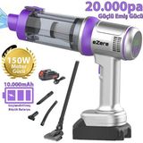 İlkyaz Fashion Ezere Powerstorm Kablosuz El Süpürgesi 20000PA Çekim Gücü 3 Kademeli Hepa Filtre 21V 2.0AH Bata