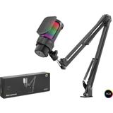 İlkyaz Fashion Gaming Rgb Mikrofon Seti Boom Mikrofon Kolu Type-C 192KHZ 24BIT Siyah M835B - Renkli