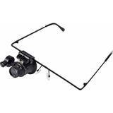 İlkyaz Fashion Gözlük Model 20X16MM Optik Lens LED Işık Monoküler Büyüteç - Renkli