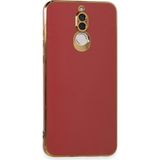 İlkyaz Fashion Huawei Mate 10 Lite Kılıf Volet Silikon - Kırmızı - Çok Renkli