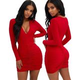 İlkyaz Fashion Ieg™ Mini Dekolteli Elbise - Siyah - XL