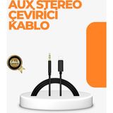 İlkyaz Fashion Lightning Girişli Cihazlar Için 3.5mm Aux Ses Kablo Dönüştürücü 1m