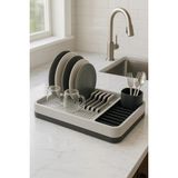 İlkyaz Fashion Modern Gri Tezgah Üstü Bulaşıklık Tabaklık Bardaklık Kaşıklık Mutfak Düzenleyici - Renkli - 1