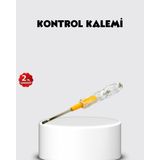 İlkyaz Fashion Neon Lambalı Elektrik Kontrol Kalemi Nikel Kaplama 110-220V ILKYZHB-RS3455 - Renkli