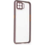 İlkyaz Fashion Oppo A73 Kılıf Miami Şeffaf Silikon - Açık Mor - 1 - Çok Renkli