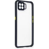 İlkyaz Fashion Oppo A73 Kılıf Miami Şeffaf Silikon - Lacivert - 1 - Çok Renkli