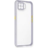 İlkyaz Fashion Oppo A73 Kılıf Miami Şeffaf Silikon - Lila - 1 - Çok Renkli