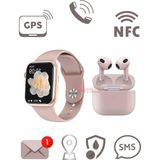 İlkyaz Fashion Pembe Akıllı Saat ve Kablosuz Kulaklık Seti - Nabız, Uyku Takibi, Gps ve Suya Dayanıklı Özell - Renkli - Standart