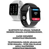 İlkyaz Fashion Pembe Metalik Kasa ve Siyah Silikon Kordonlu, Sesli Görüşme Özellikli Akıllı Saat - Renkli - Standart