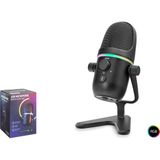 İlkyaz Fashion Profesyonel Çift Modlu Rgb Mikrofon 192 Khz / 24 Bit Type-C - Siyah Me5 - Renkli